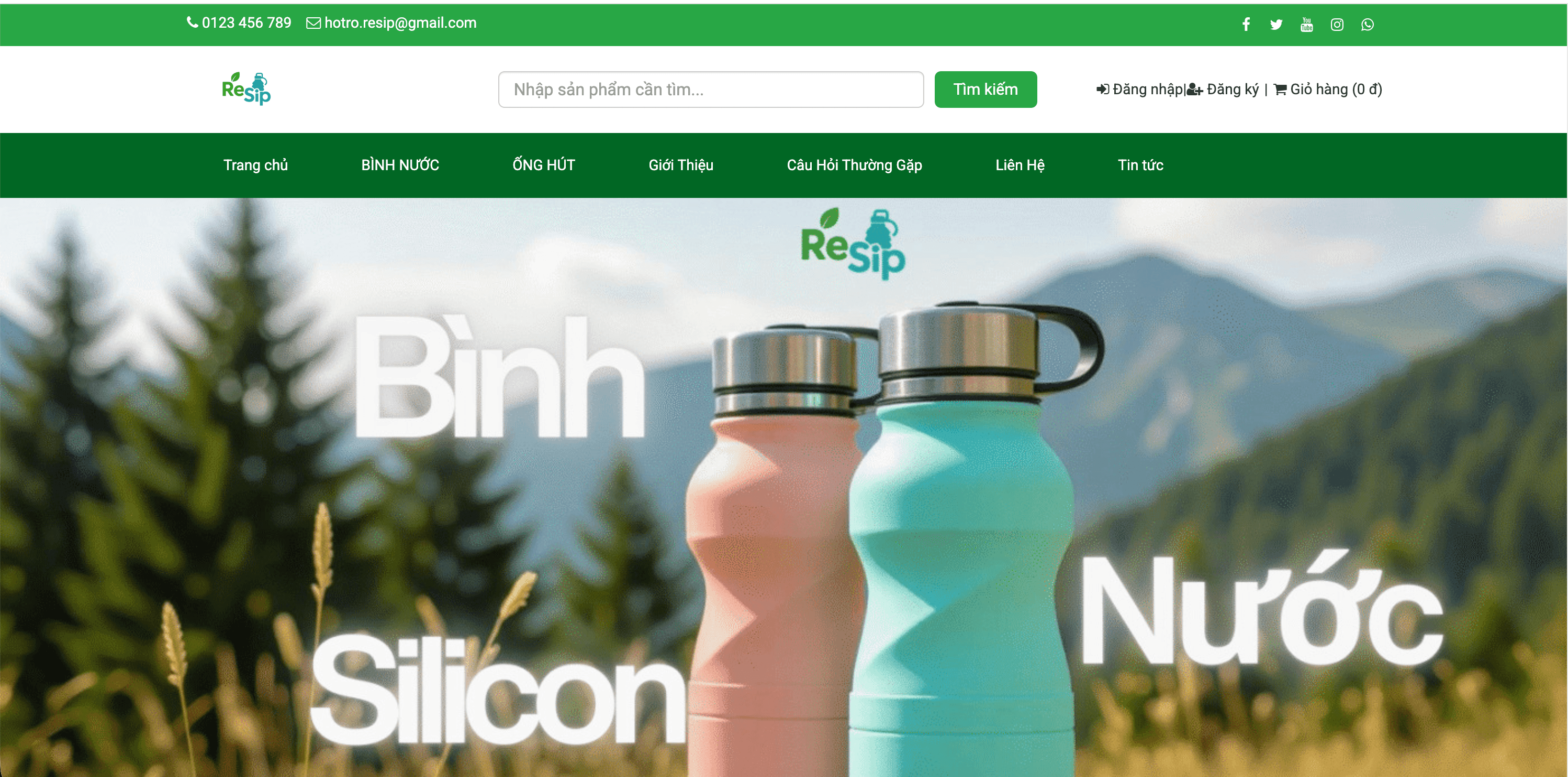 Trang chủ website ReSip